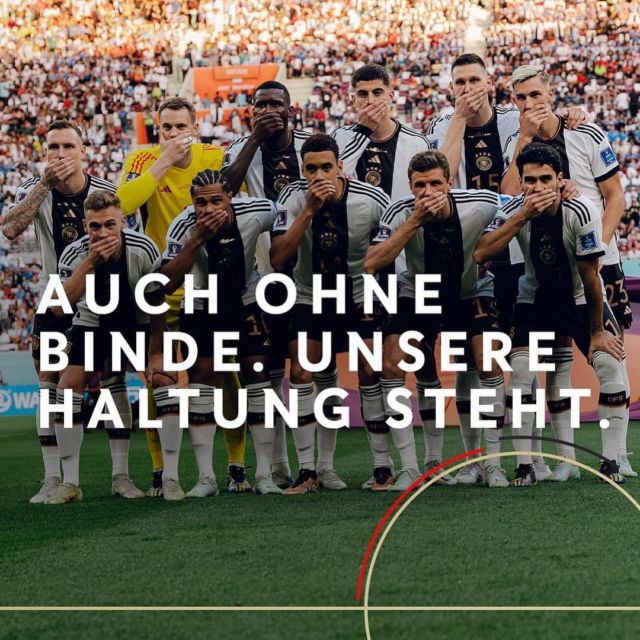 #onelove 🏳️‍🌈🏳️‍⚧️
•
Posted @withrepost
•
@dfb_team 💬
Wir wollten mit unserer Kapitänsbinde ein Zeichen setzen für Werte, die wir in der Nationalmannschaft leben: Vielfalt und gegenseitiger Respekt. Gemeinsam mit anderen Nationen laut sein. Es geht dabei nicht um eine politische Botschaft: Menschenrechte sind nicht verhandelbar. Das sollte selbstverständlich sein. Ist es aber leider immer noch nicht. Deshalb ist uns diese Botschaft so wichtig.

Uns die Binde zu verbieten, ist wie den Mund zu verbieten. Unsere Haltung steht.

💬
We wanted to use our captain’s armband to take a stand for values that we hold in the Germany national team: diversity and mutual respect. Together with other nations, we wanted our voice to be heard. It wasn’t about making a political statement – human rights are non-negotiable. That should be taken for granted, but it still isn’t the case. That’s why this message is so important to us.

Denying us the armband is the same as denying us a voice. We stand by our position.